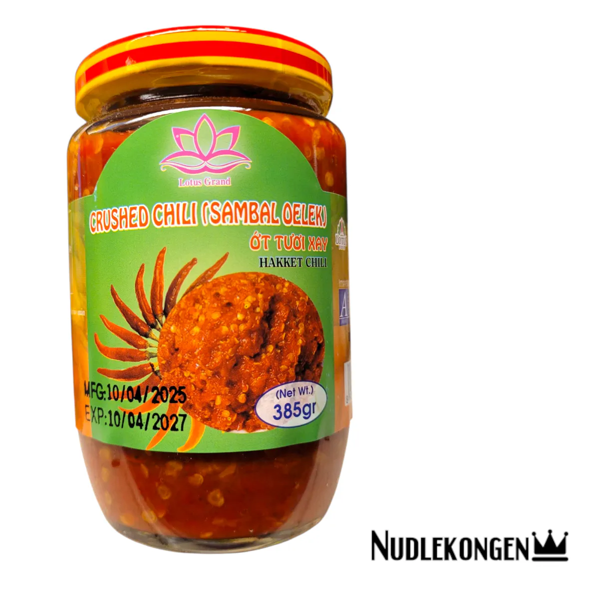 CRUSHED CHILI SAMBAL OELEK - 385 GR