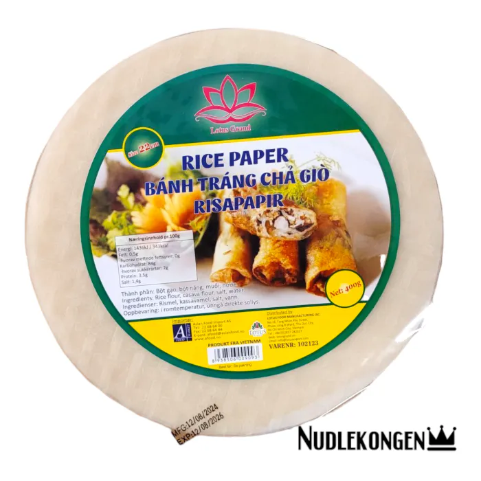 RICE PAPER FOR SPRINGROLL - 22 CM