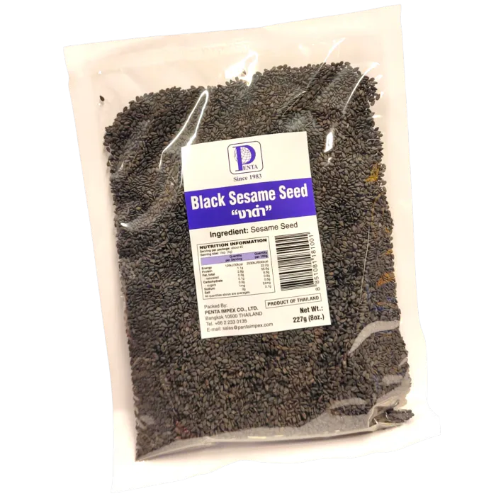 SVARTE SESAMFRØ / BLACK SESAME SEED - 227 GR